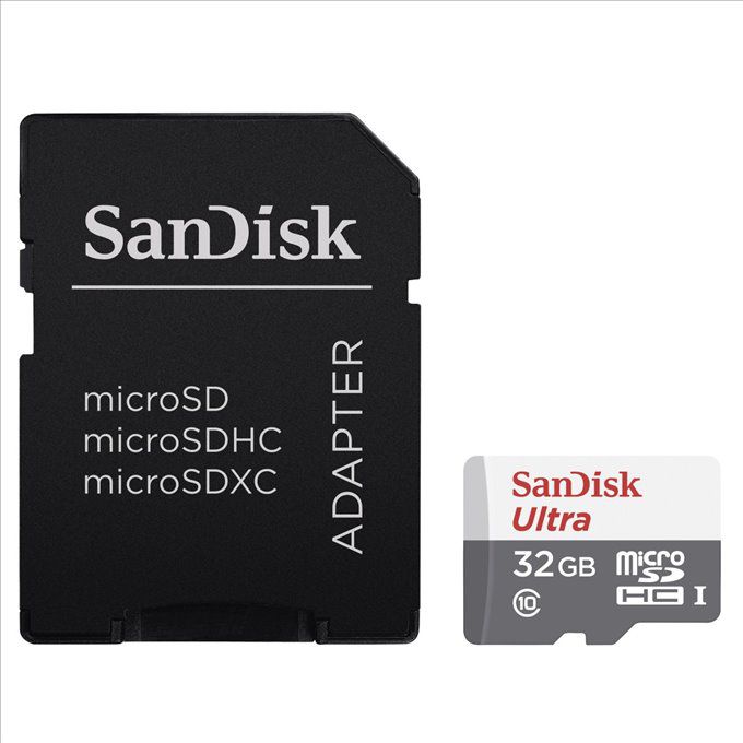 Paměťová karta Sandisk Ultra microSDHC 80 MB/s Class 10 UHS-I 32GB s adaptérem