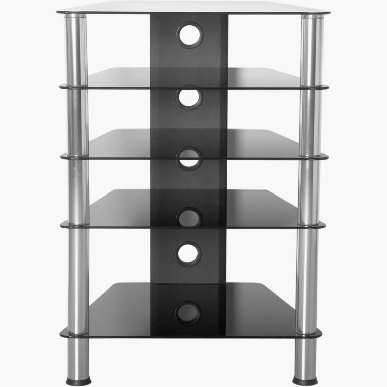 Hifi stolek 88 x 61 x 52 cm bezpečnostní sklo 61 x 88 x 52 cm
