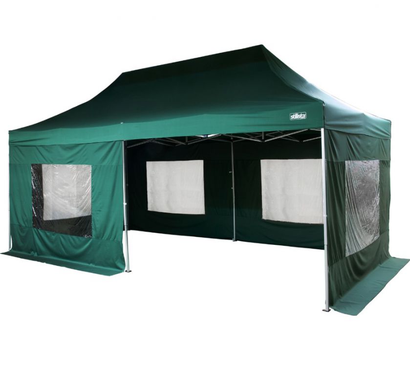Zahradní párty stan 3 x 6 m STILISTA nůžkový - zelený