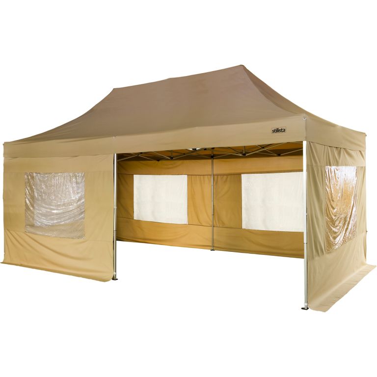 Zahradní párty stan 3 x 6 m STILISTA nůžkový - champagne
