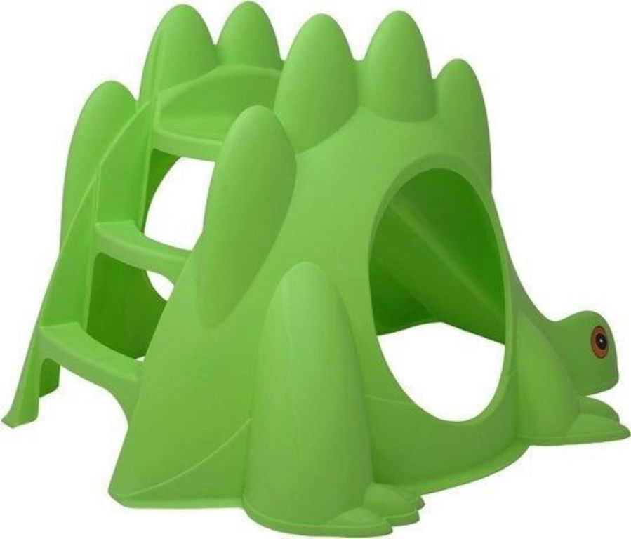 Dětská skluzavka dinosaurus - zelená