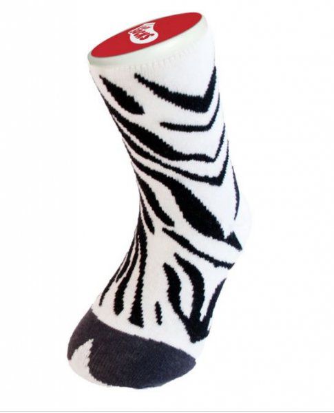 Dětské bláznivé ponožky - zebra