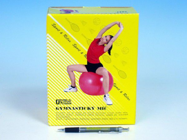 Gymnastický míč relaxační 85cm asst 4 barvy v krabici