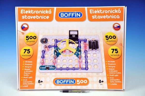 Boffin 500 Stavebnice elektronická 500 projektů na baterie 75ks