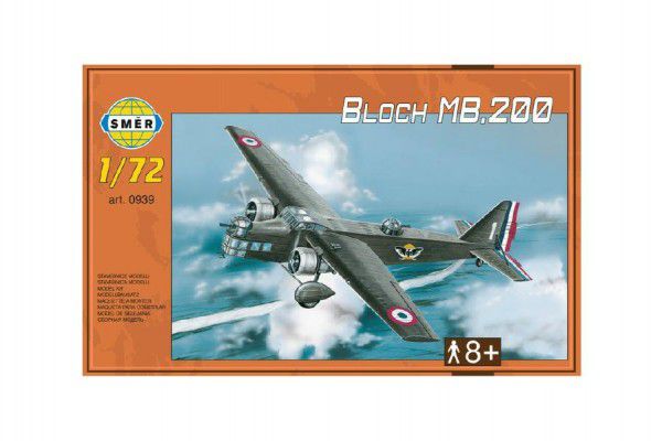 Model Bloch MB.200 31,2x22,3cm v krabici 35x22x5cm