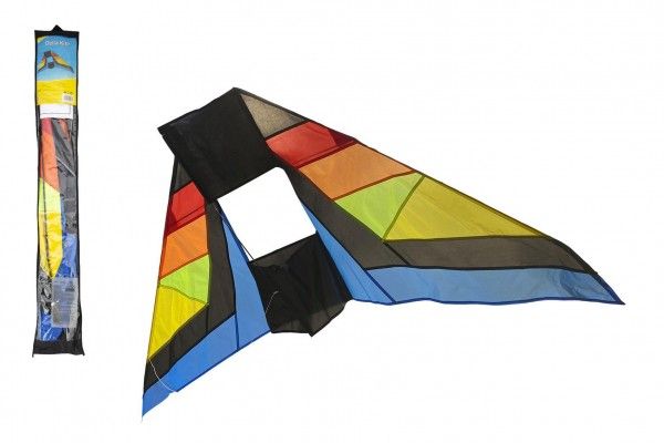 Teddies Drak létající nylon delta barevný