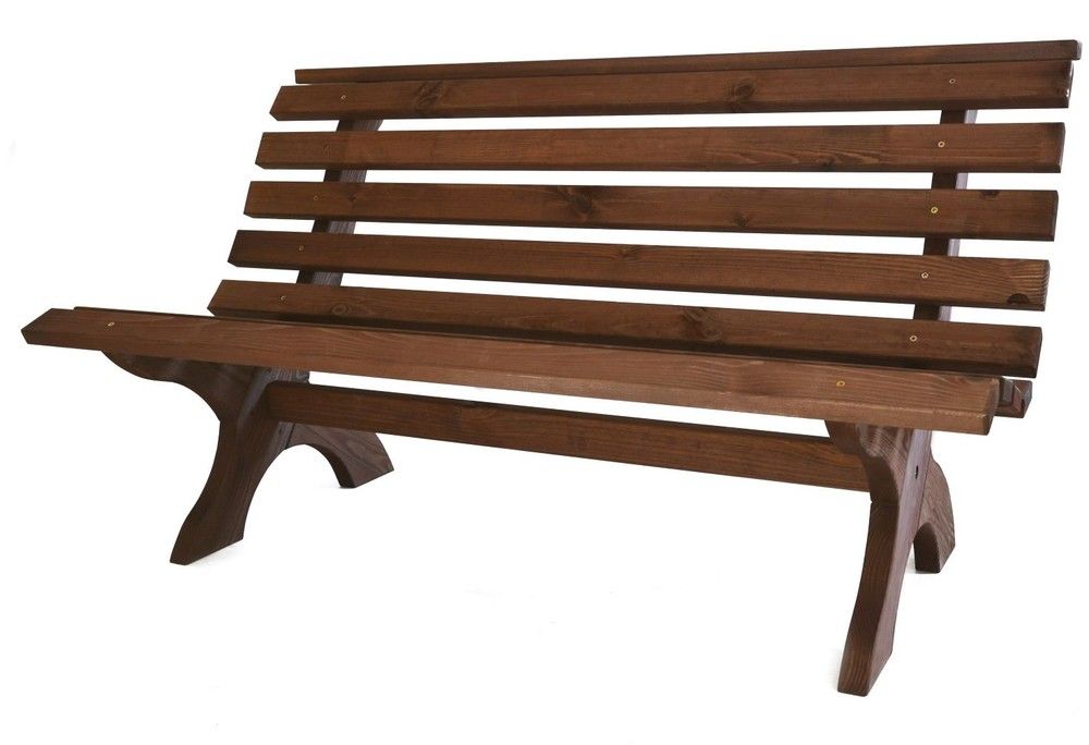 RETRO dřevěná lavice, mořená