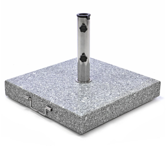 Garthen 1502 Stojan na slnečník - žula / nerezová oceľ, 50 kg