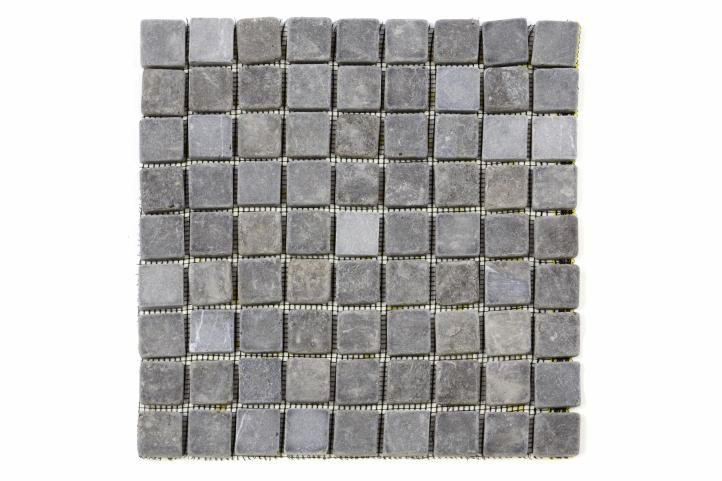 Divero Garth 2006 mramorová mozaika - 1 m2, čierna / sivá - 30x30 cm