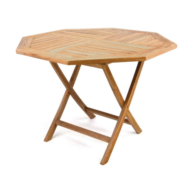 Skládací zahradní stolek DIVERO z týkového dřeva