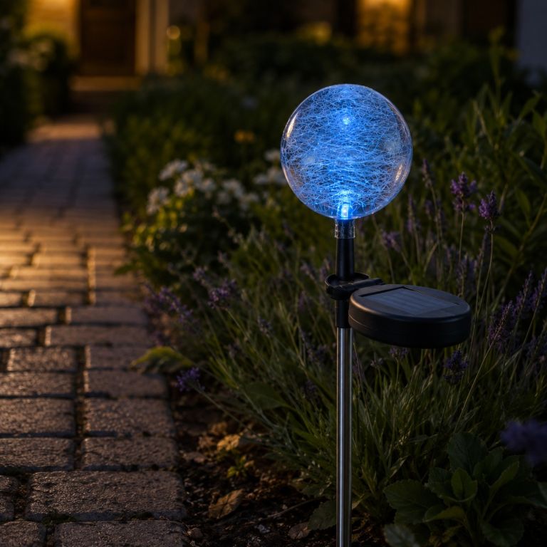 Garthen 306 Zahradní LED solární lampa  skleněné koule se změnou barvy