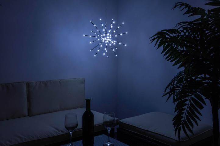 Nexos 33225 Osvetlenie - meteorický dážď,120 LED, studená biela