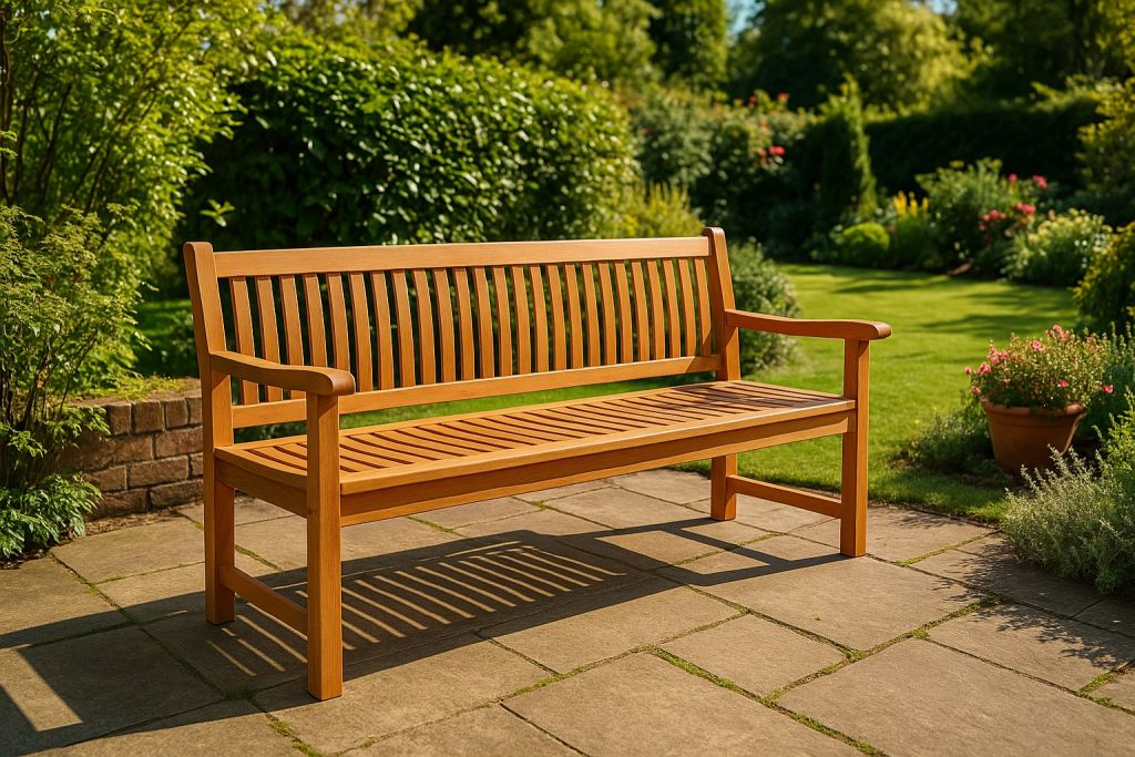 Záhradná lavica DIVERO 3-miestna masív 180 cm