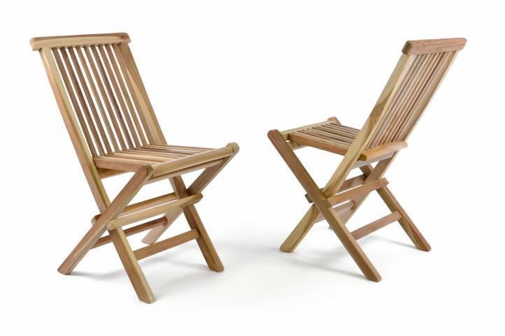 Divero 35469 Zahradní sada 2 dětských dřevěných židlí