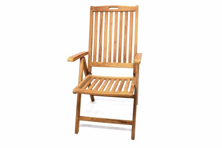 Skladacia stolička Garth z teakového dreva