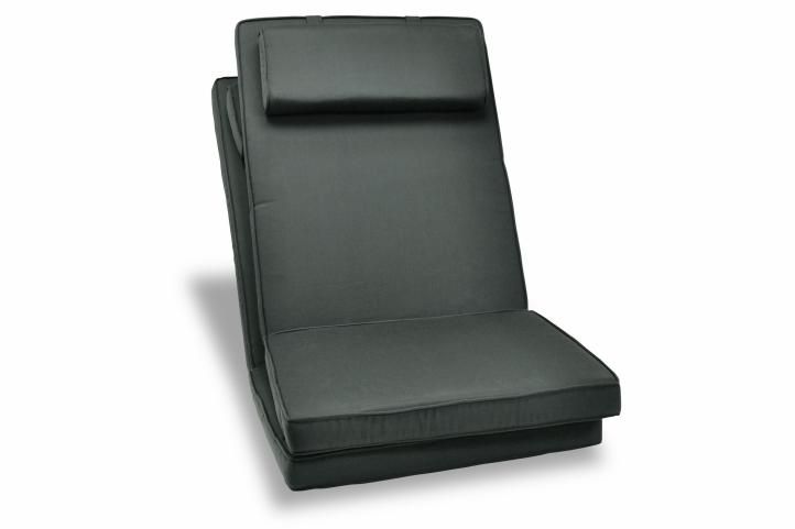 Divero 40752 Sada 2x polstrování na židli - antracit