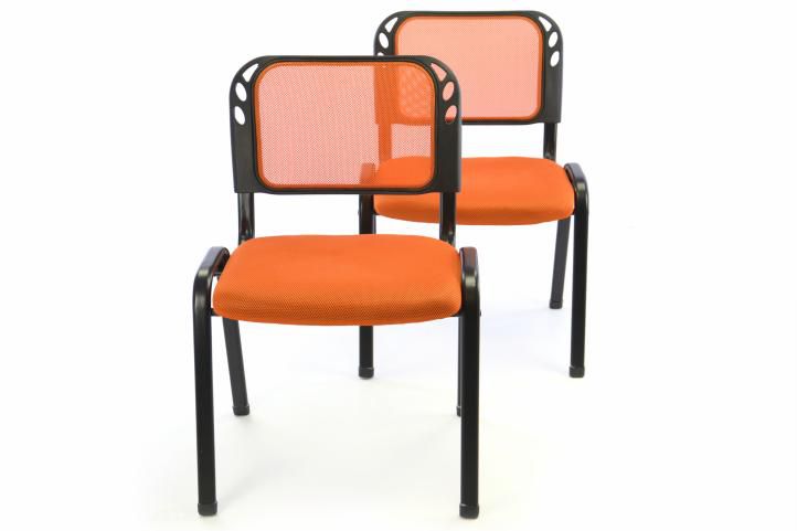 Sada 2 stohovatelných kongresových židlí - oranžová