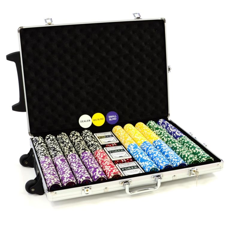 Levně Garthen OCEAN Trolley 495 Poker set 1000 ks žetonů