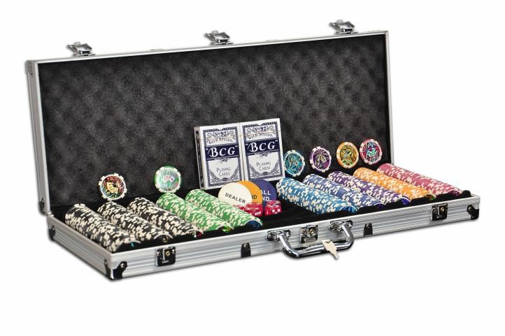 Levně Garthen OCEAN CHAMPION 501 POKER SET 500 ks žetonů 11g