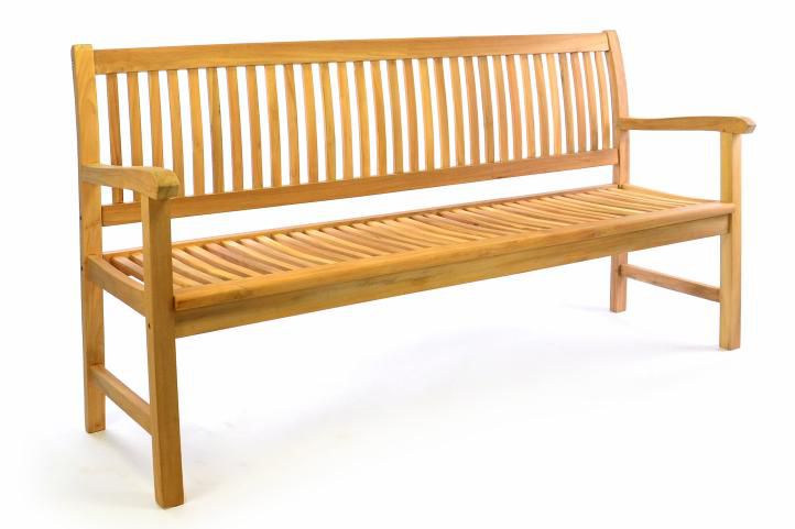 Divero 50388  3-místná zahradní lavice z masivního teaku, 180 cm