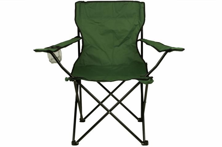 Divero 53 Skládací židle s držákem - zelená