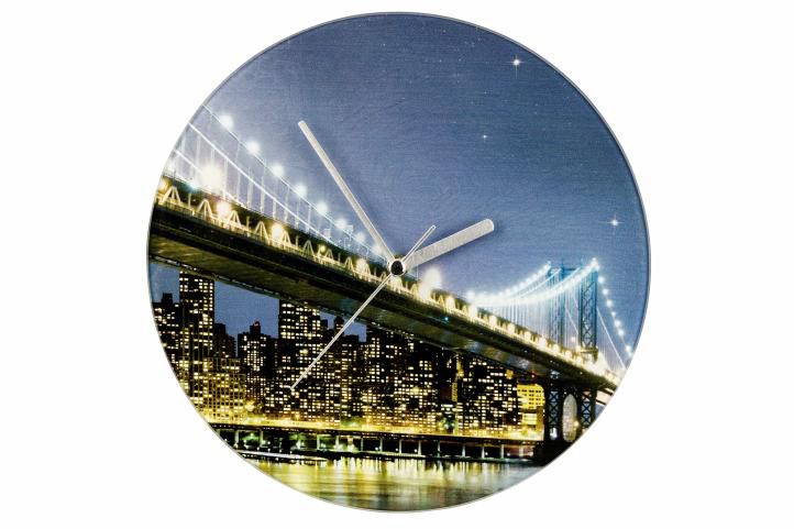 Nástěnné hodiny WENKO, 27cm, Brooklyn Bridge