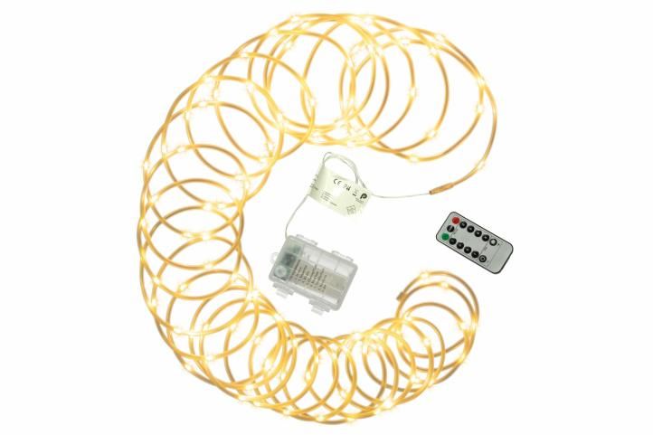 Vánoční LED osvětlení - MINI kabel, 10 m, teple bílý