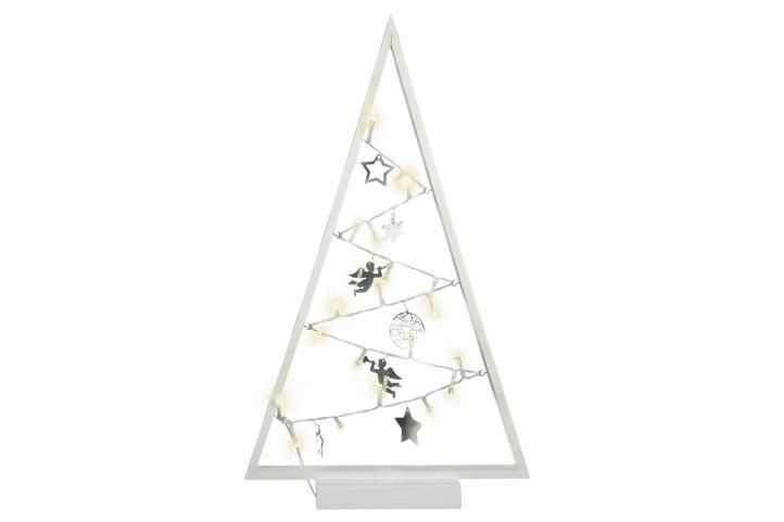 Světelná vánoční dekorace 50 x 30 cm, 20 LED, teple bílá