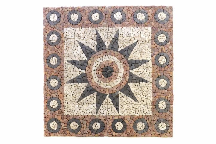 DIVERO – mozaika Květina, 120 cm x 120 cm