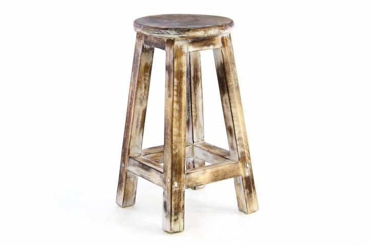 Divero Designová vintage stolička opálená 50 cm