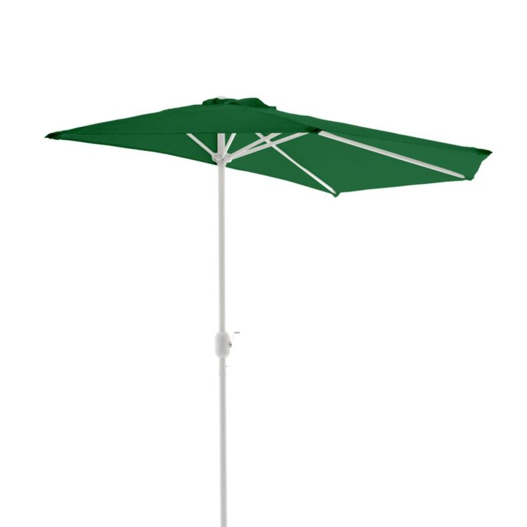 Umbrelă de grădină semicirculară - verde - 2.7m