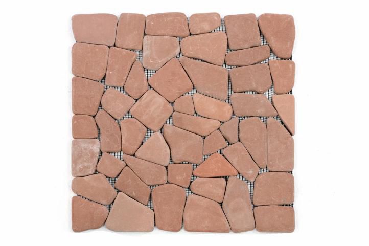 Mramorová mozaika Garth, červená / terakota obklady, 1 m2