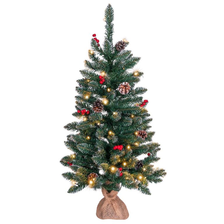 Vánoční stromek s osvětlením 90 cm, 50 LED