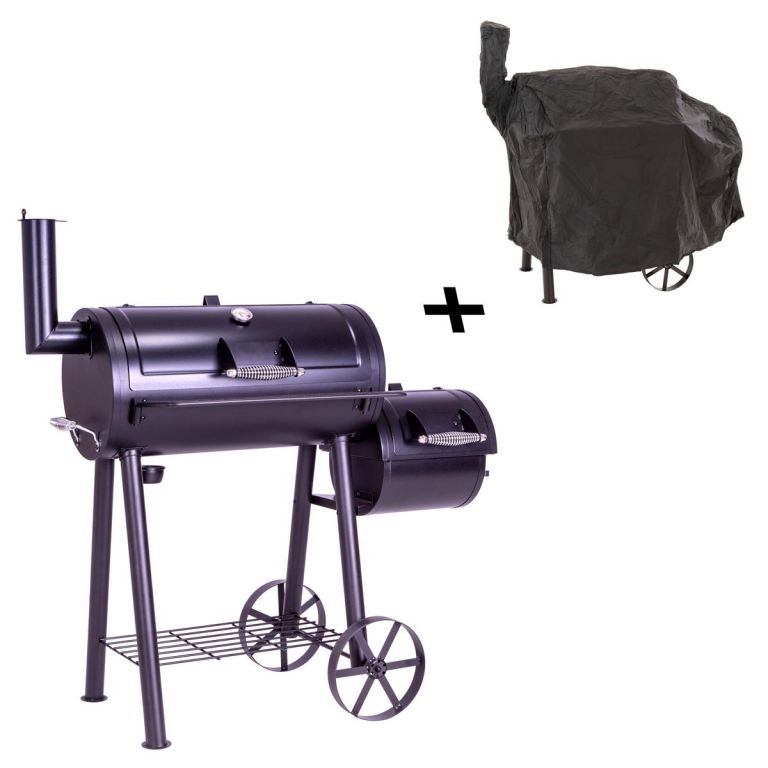 Záhradný gril s udiarňou XL BBQ 2 s ochranným krytom