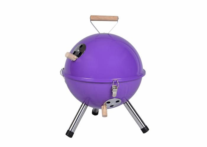 Záhradný vonkajší Mini BBQ gril - fialový