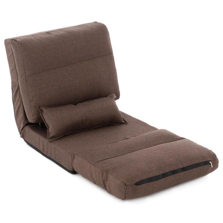 DIVERO TV fotel Relax Lounger Barna