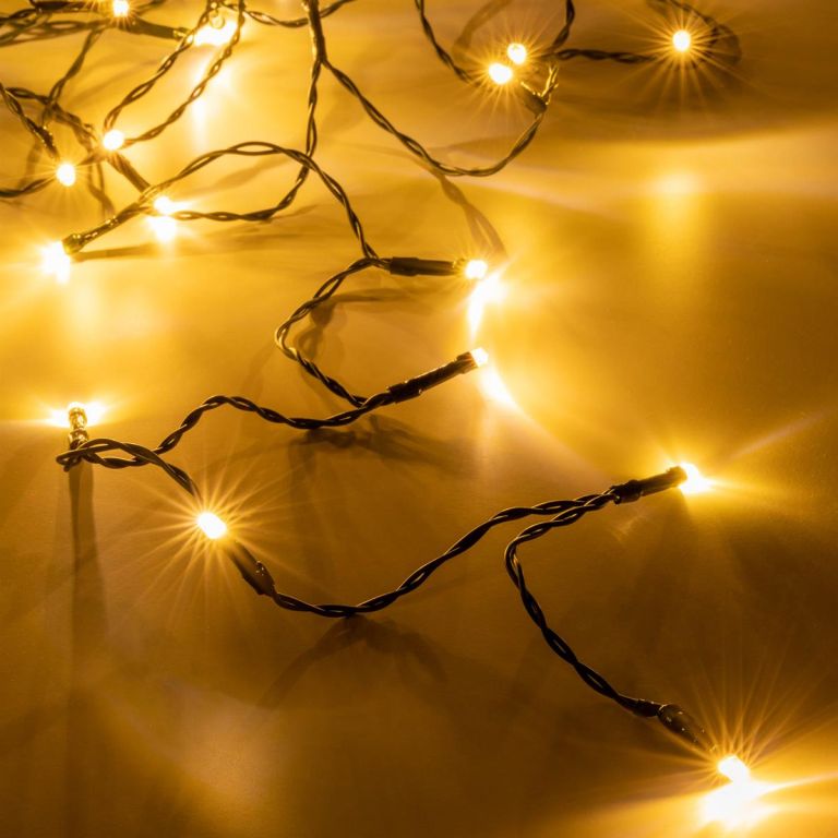 Nexos Vánoční LED řetěz - 18 m, 200 LED, teple bílý