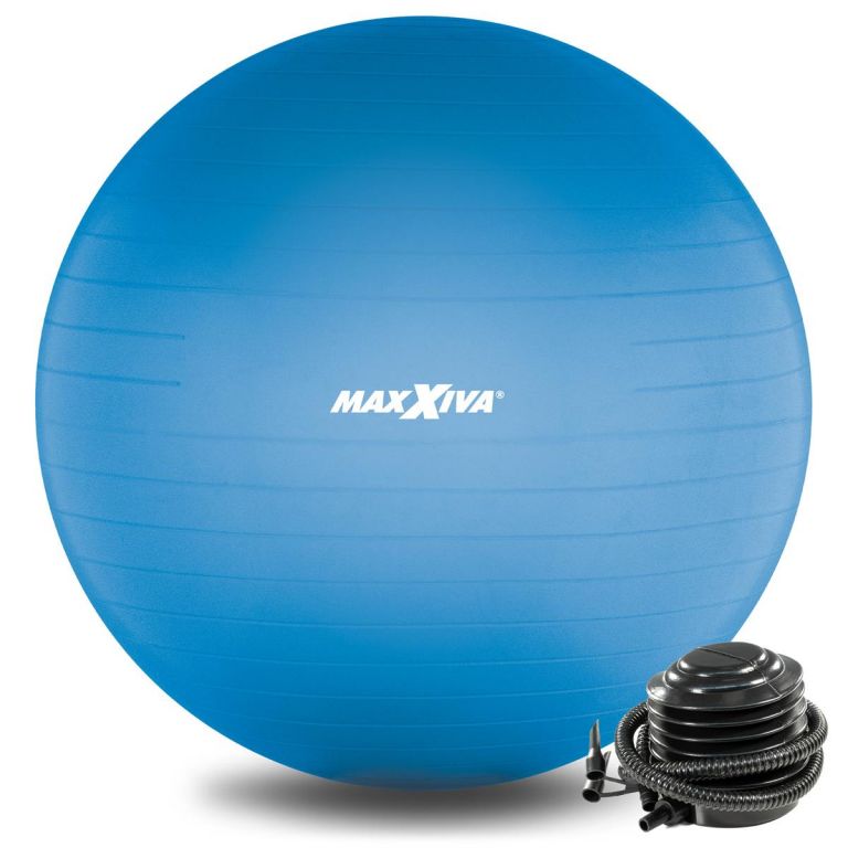 MAXXIVA Minge de gimnastică Ø 85 cm cu pompă, albastră