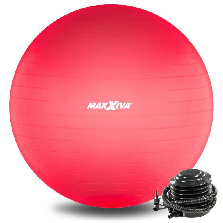MAXXIVA Gymnastická lopta Ø 55 cm s pumpičkou, červená