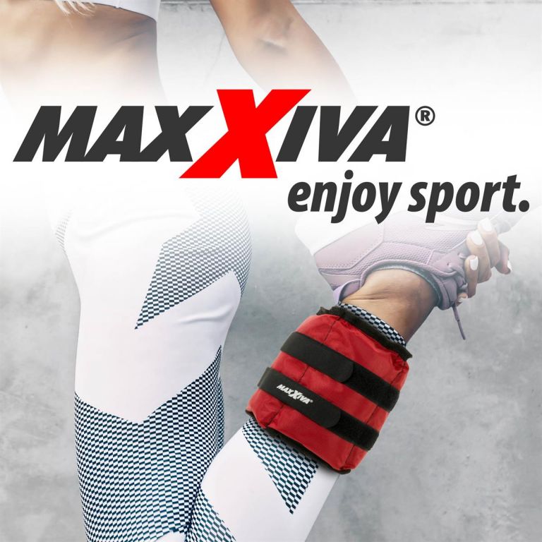 MAXXIVA® 84980 MAXXIVA Zátěžové manžety, 2 x 2 kg, červená