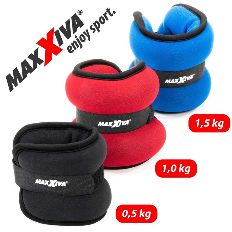 MAXXIVA® 85013 MAXXIVA Zátěžové manžety 2 x 1,5 kg, červené