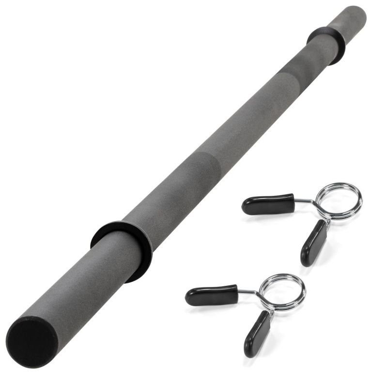 Maxxiva vzpěračská tyč na nakládání, pružina, černá, 120 cm