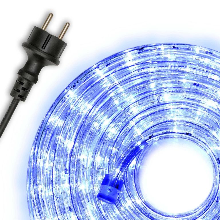 LED světelný kabel - 240 diod, 10 m, modrý