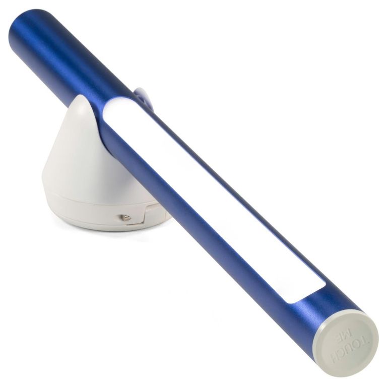 Garthen 88231 Tyčová kempingová LED lampa, vodotesná, modrá, 30 cm