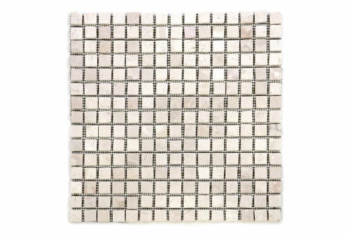 Mramorová mozaika DIVERO krémová 30 x 30 cm 1 m²