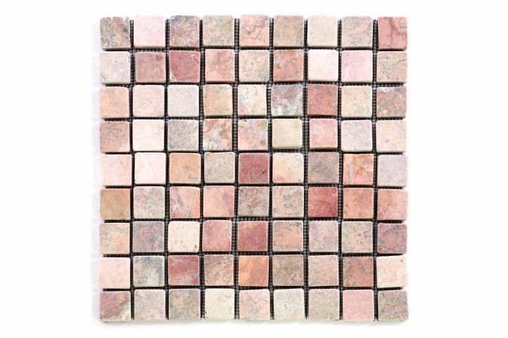 Mramorová mozaika Garth- červená obklady 1ks