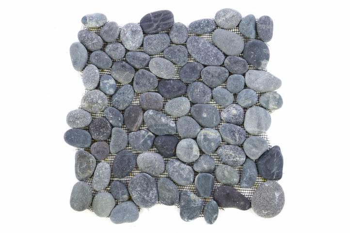 Mozaika Garth říční oblázky, šedá, obklady 1 m2