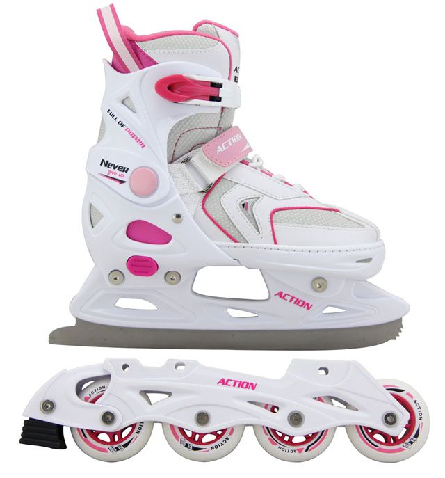 E-shop Dievčenské korčule s vymeniteľným podvozkom - veľ. 37 - 40