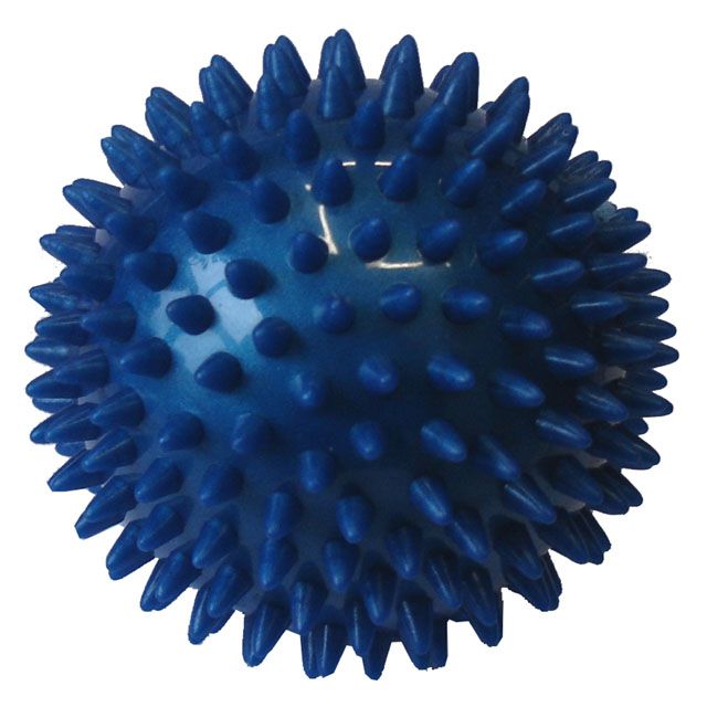 Masážna loptička 7,5 cm modrá