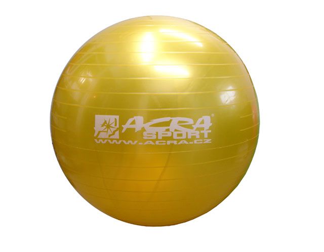 Gymnastická lopta (gymball) 850 mm žltá